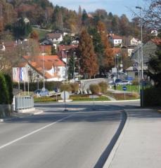 Pogled na del obnovljene Ljubljanske ceste